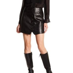 NWOT Rachel Zoe genuine leather mini skirt 6